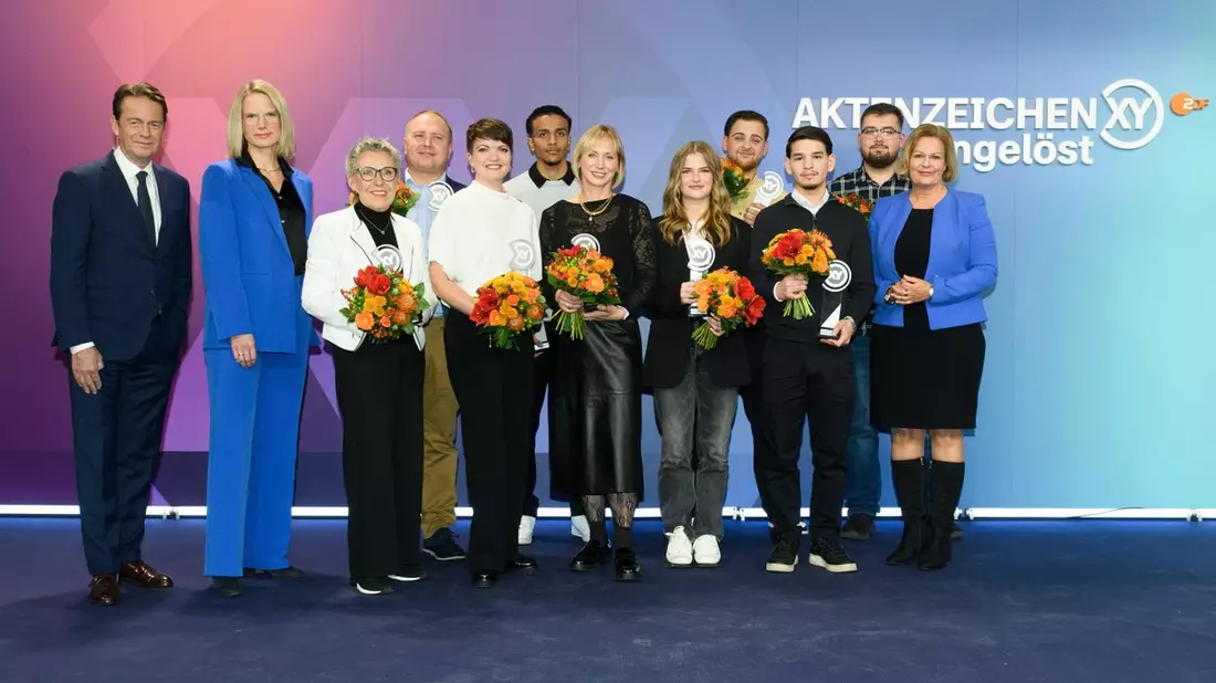 XY-Preis 2024: Bundesinnenministerin Nancy Faeser ehrt neun Menschen für ihren mutigen Einsatz - Bild: presseportal.de