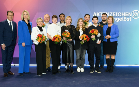 XY-Preis 2024: Bundesinnenministerin Nancy Faeser ehrt neun Menschen für ihren mutigen Einsatz - Foto: presseportal.de