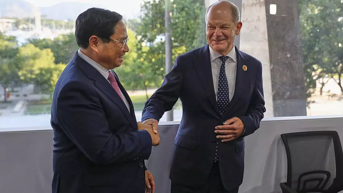 Pham Minh Chinh und Olaf Scholz am 18.11.2024 - Bild: über dts Nachrichtenagentur