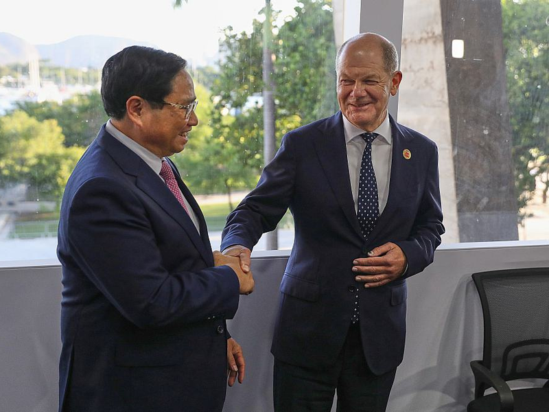 Pham Minh Chinh und Olaf Scholz am 18.11.2024 - Foto: über dts Nachrichtenagentur