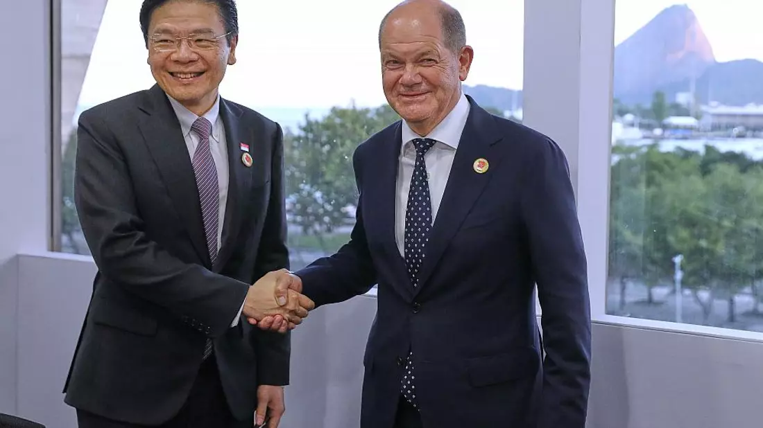 Lawrence Wong und Olaf Scholz in Rio am 18.11.2024 - Bild: über dts Nachrichtenagentur