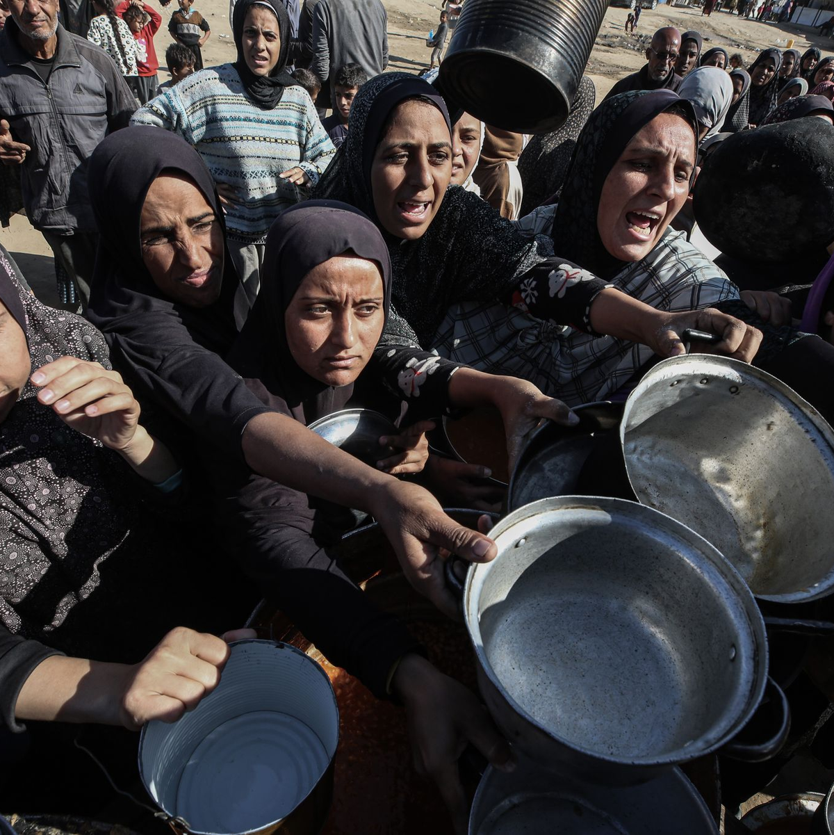 Hilfsorganisationen waren vor einer unmittelbar bevorstehenden Hungersnot vor allem im Norden des Gazastreifens. - Foto: Omar Ashtawy  Apaimages/APA Images via ZUMA Press Wire/dpa