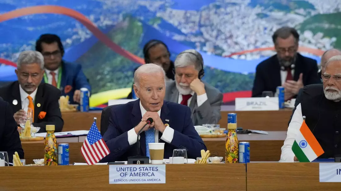 Für Biden dürfte der G20 in Rio der letzte große Gipfel als US-Präsident sein.  - Bild: Eric Lee/Pool The New York Times/AP/dpa