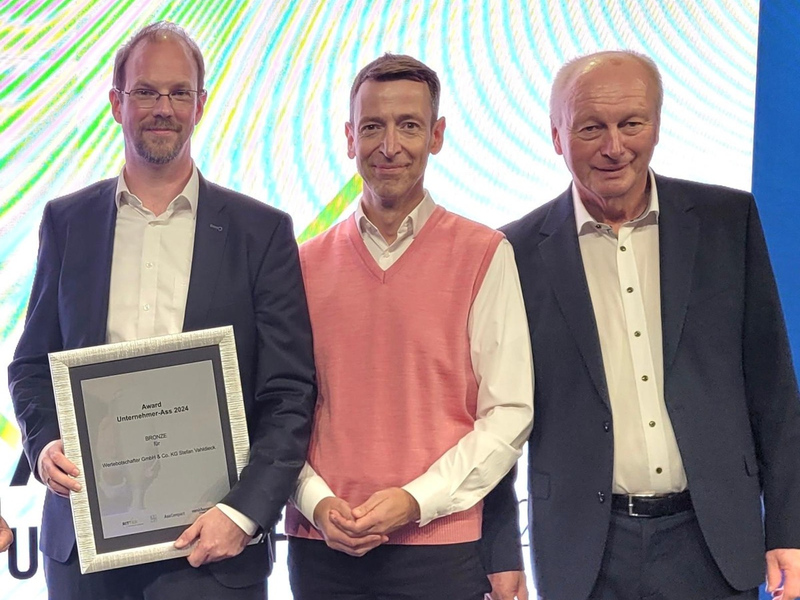Wertebotschafter Gruppe erhält Unternehmer ASS Award 2024 - Foto: presseportal.de