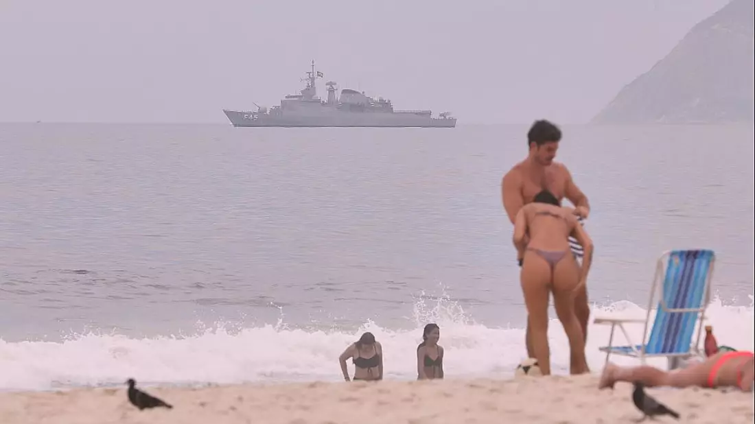 Brasilianisches Kriegsschiff während des G20-Gipfels im November 2024 - Bild: über dts Nachrichtenagentur