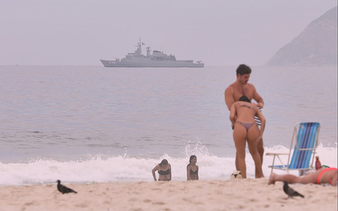 Brasilianisches Kriegsschiff während des G20-Gipfels im November 2024 - Foto: über dts Nachrichtenagentur Brasilianisches Kriegsschiff während des G20-Gipfels im November 2024 - Foto: über dts Nachrichtenagentur