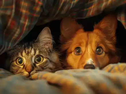 Silvester-Schreck: Feuerwerk hinterlässt Trauma bei Hunden und Katzen, zeigt Weenect-Studie / Inkl. 12 Tipps von Katzenexpertin Birga Dexel für eine sichere Silvesternacht - Foto: presseportal.de