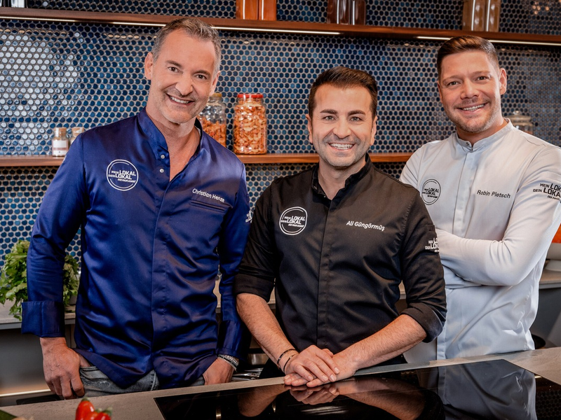 Christian Henze Ali Güngörmüs Robin Pietsch Mein Lokal Dein Lokal - Foto: Joyn/Nadine Rupp, presseportal.de