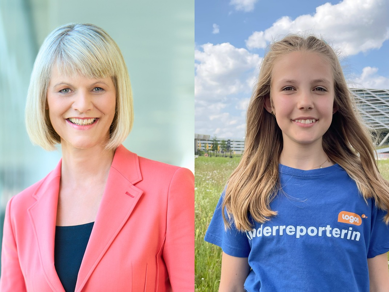 Zum Internationalen Tag der Kinderrechte: logo!-Kinderreporterin Dahlia im heute journal des ZDF - Foto: presseportal.de