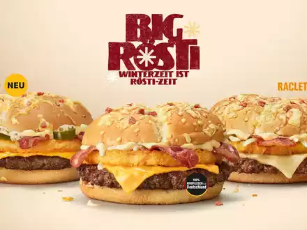Es ist soweit: Der Big Rösti ist zurück bei McDonald's - diesen Winter sogar mit seiner eigenen Fanhymne - Foto: presseportal.de