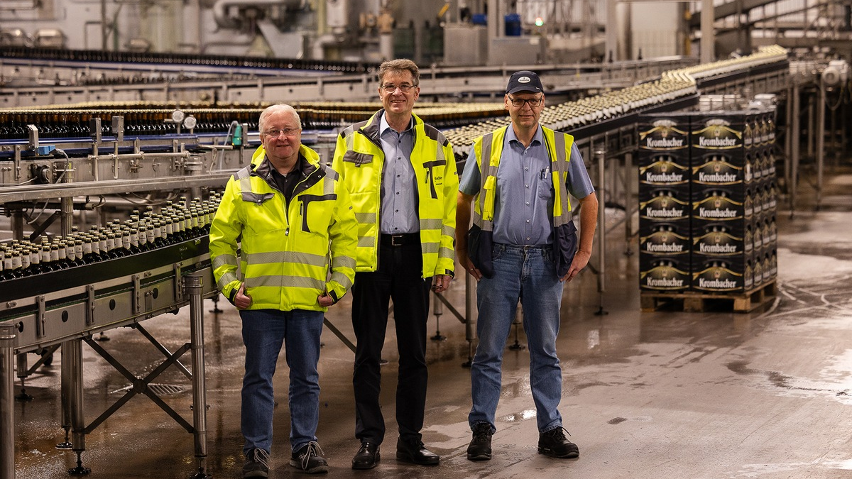 Strategische Investitionen in die Zukunft: Krombacher Brauerei modernisiert Abfüllung mit großangelegtem Umbau - Foto: presseportal.de