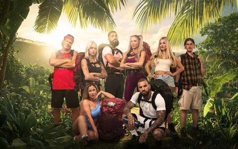 Steff Gina Maria Lou Lisha Diogo Edda Hannes Reality Backpackers - Foto: Joyn/Adán Diaz, presseportal.de
