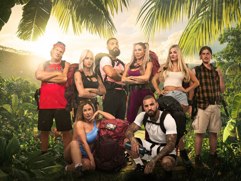 Steff Gina Maria Lou Lisha Diogo Edda Hannes Reality Backpackers - Foto: Joyn/Adán Diaz, presseportal.de