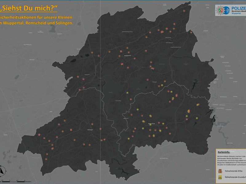 POL-W: W/RS/SG Medieneinladung: Kinder machen mit der Verkehrssicherheitsaktion Siehst du mich? auf sich aufmerksam - Foto: presseportal.de