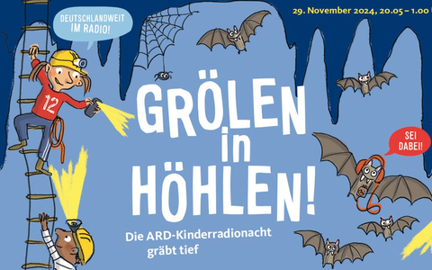 Grölen in Höhlen - Die ARD-Kinderradionacht 2024 gräbt tief - Foto: presseportal.de