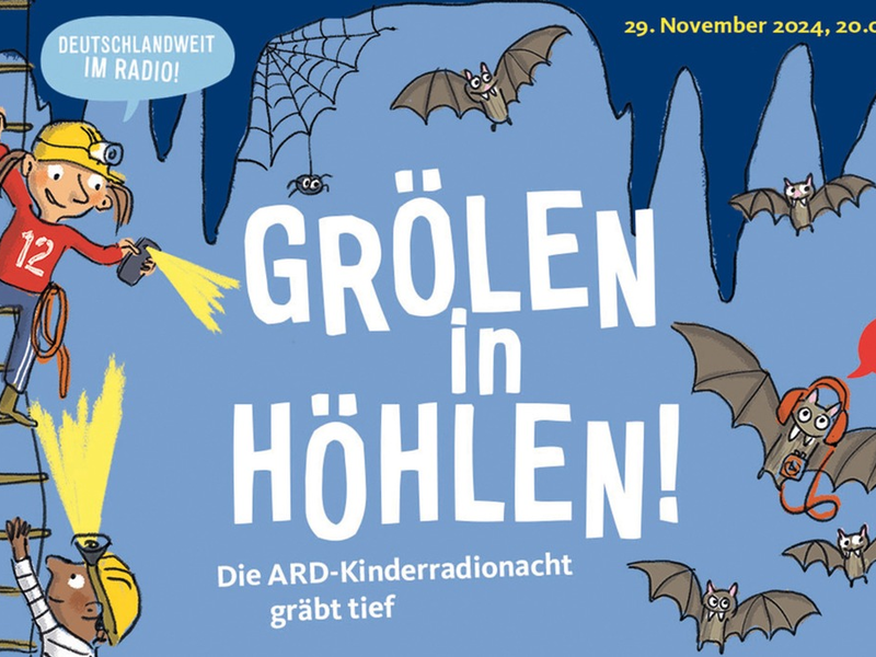 Grölen in Höhlen - Die ARD-Kinderradionacht 2024 gräbt tief - Foto: presseportal.de