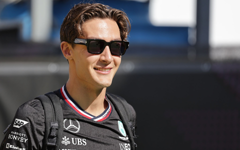 George Russell verheimlichte seine Frustration mit dem Motorsportweltverband vor dem Rennen in Las Vegas nicht.  - Foto: ---/Zuma Press/dpa