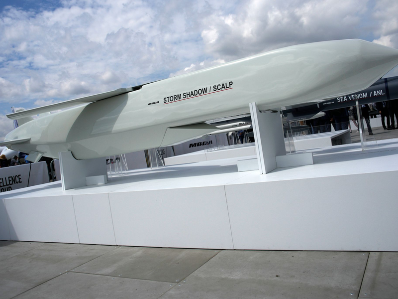 Ein Marschflugkörper vom Typ Storm Shadow beziehungsweise Scalp.  - Foto: Lewis Joly/AP