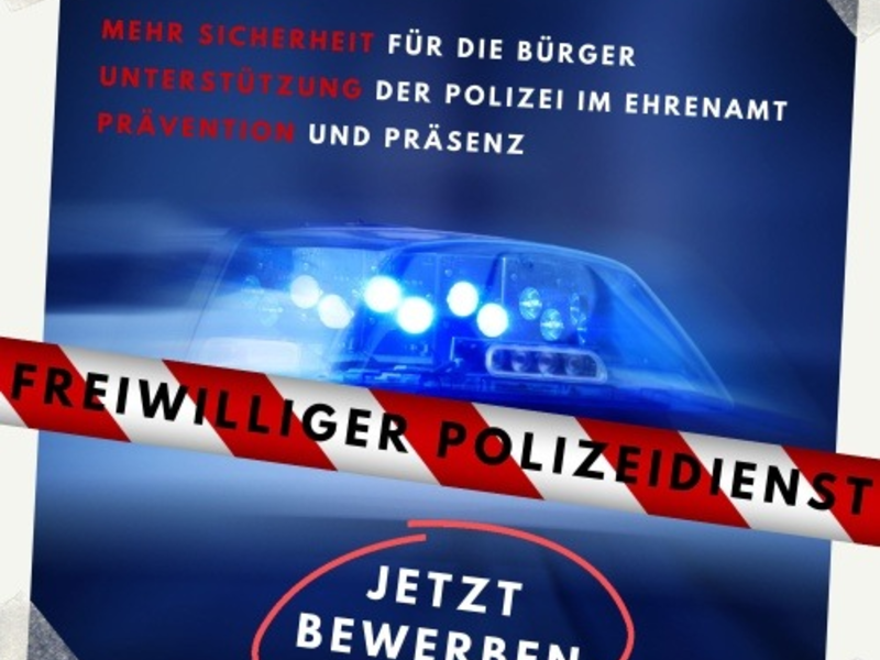 POL-HG: Freiwillige Polizeihelferinnen und Polizeihelfer in mehreren Kommunen gesucht - Foto: presseportal.de