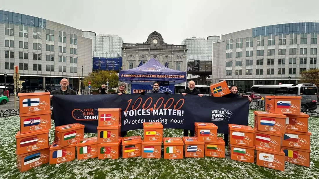 100.000 Bürger protestieren gegen EU-Vaping-Restriktionen - Bild: presseportal.de
