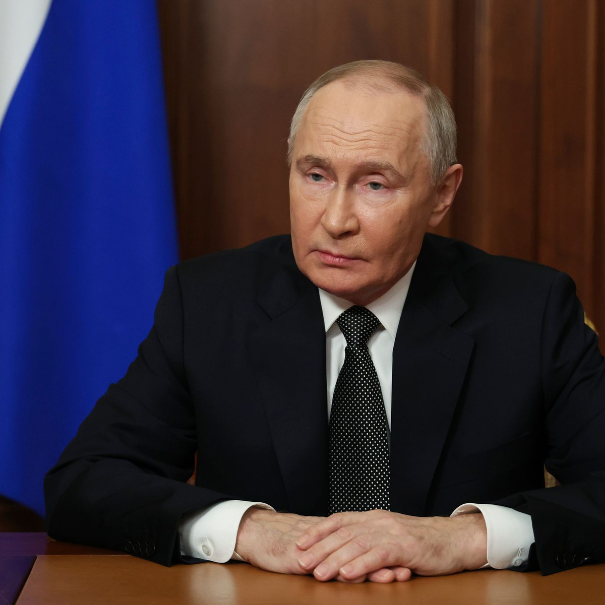 Kremlchef droht der Ukraine und ihren Unterstützern mit weiteren Raketenschlägen. - Foto: Vyacheslav Prokofyev/Pool Sputnik Kremlin/AP/dpa