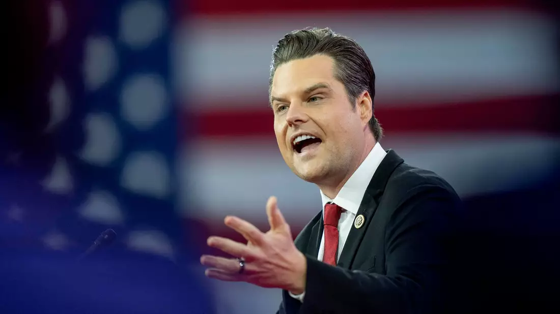 Matt Gaetz stammt aus einer wohlhabenden Familie in Florida - und ist ein lautstarker Unterstützer von Donald Trump. (Archivbild) - Bild: Alex Brandon/AP/dpa