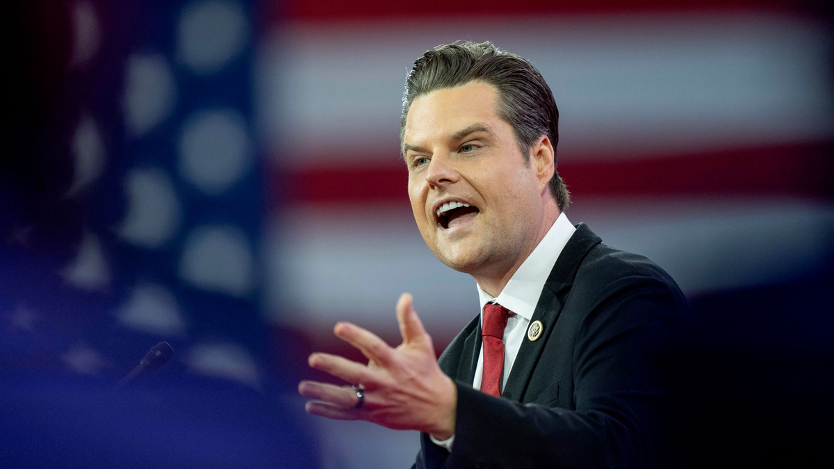 Matt Gaetz stammt aus einer wohlhabenden Familie in Florida - und ist ein lautstarker Unterstützer von Donald Trump. (Archivbild) - Foto: Alex Brandon/AP/dpa