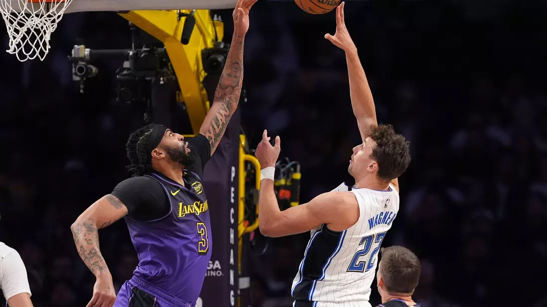 Franz Wagner (r) führte die Orlando Magic mit 37 Punkten zum Sieg bei den Los Angeles Lakers. - Bild: Mark J. Terrill/AP