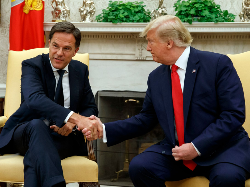 Als niederländischer Regierungschef traf Rutte Trump bereits häufiger. (Archivbild zur Illustration) - Foto: Alex Brandon/AP/dpa