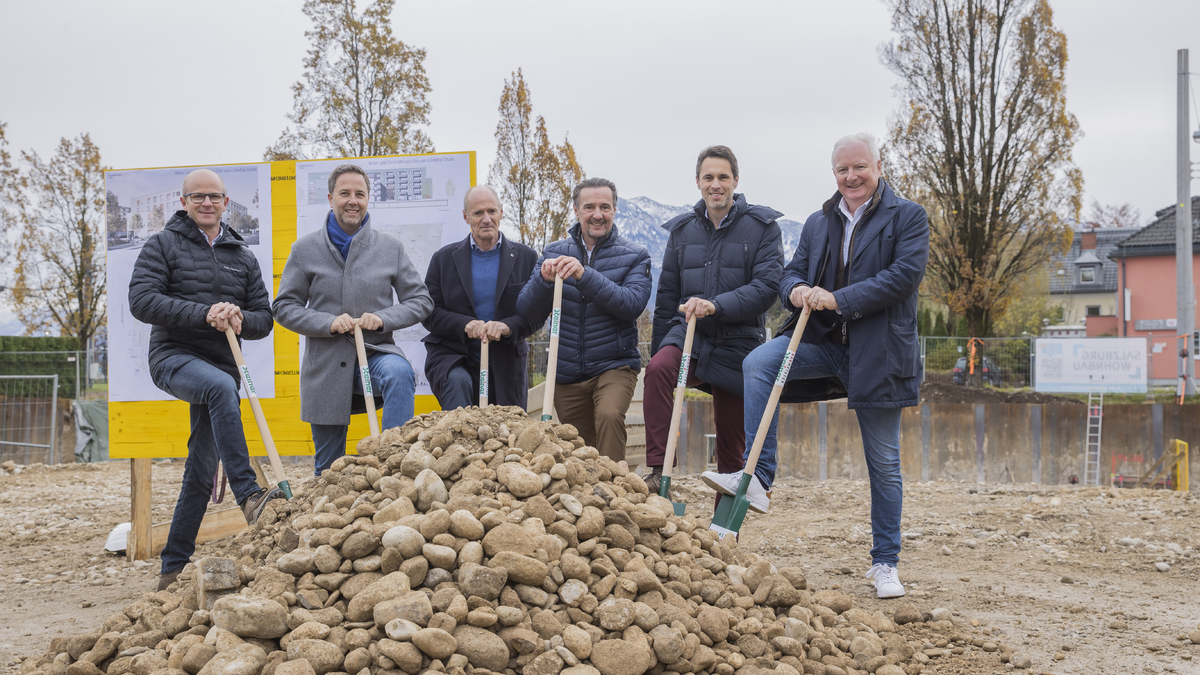 Spatenstich Otto-von-Lilienthal-Straße - Foto: Neumayr über pressetext.de