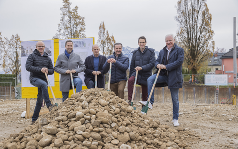 Spatenstich Otto-von-Lilienthal-Straße - Foto: Neumayr über pressetext.de