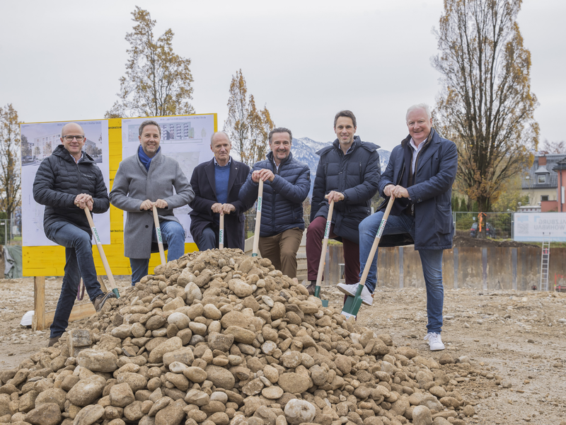 Spatenstich Otto-von-Lilienthal-Straße - Foto: Neumayr über pressetext.de