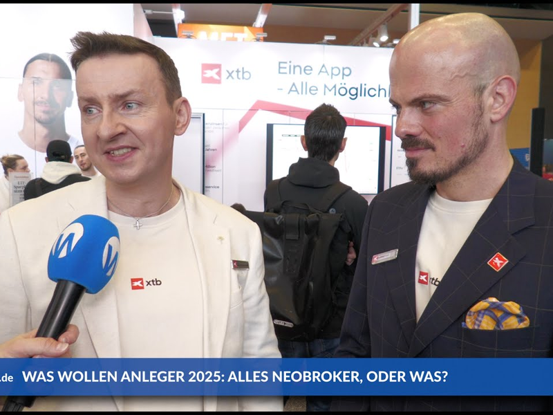 Jens Chrzanowski/ Jens Klatt (XTB): Bei uns gibt es für Neukunden 4,2 Prozent Zinsen - Foto: inside-wirtschaft.de