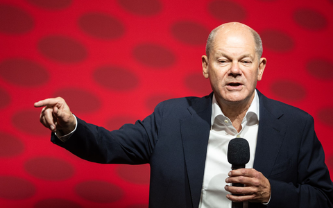 Olaf Scholz muss bis zu 19 Prozentpunkte Rückstand auf die Union aufholen, wenn er im Kanzleramt bleiben will.  - Foto: Hannes P. Albert/dpa