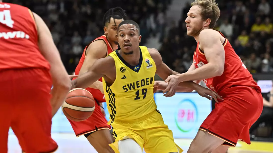 Schwedens Melwin Pantzar und Deutschlands Christian Sengfelder. - Bild: Claudio Bresciani/TT News Agency/AP/dpa