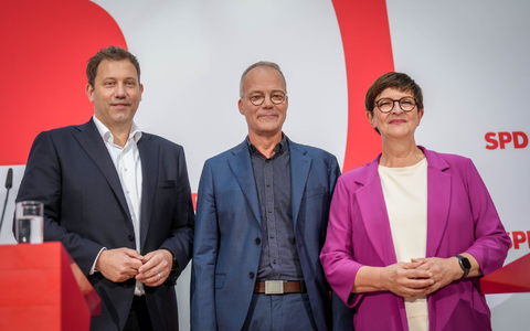 Nach der Hängepartie in der K-Frage will sich die SPD-Führung der Kritik der Jusos stellen. - Foto: Kay Nietfeld/dpa