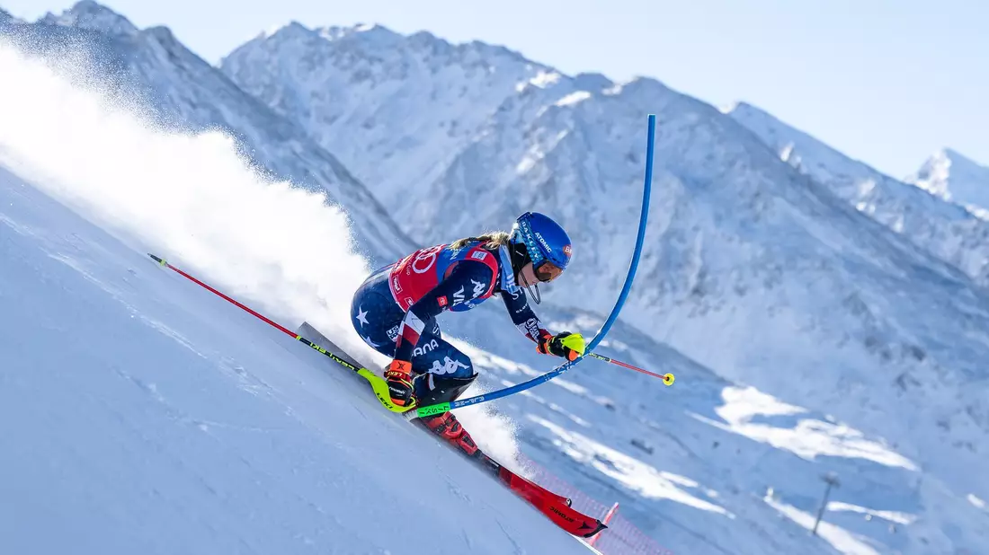 US-Star Mikaela Shiffrin war im Slalom von Gurgl wieder mal nicht zu schlagen. - Bild: Expa/Johann Groder/APA/dpa