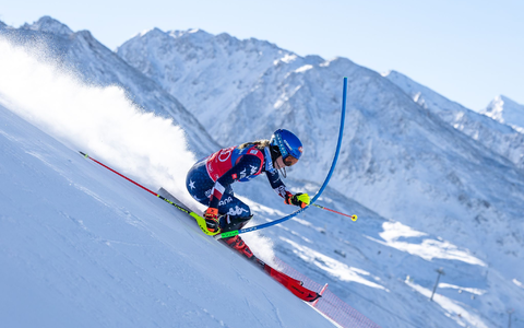 Mikaela Shiffrin ist seit Jahren in der Ski-Welt eine Klasse für sich. - Foto: Expa/Johann Groder/APA/dpa