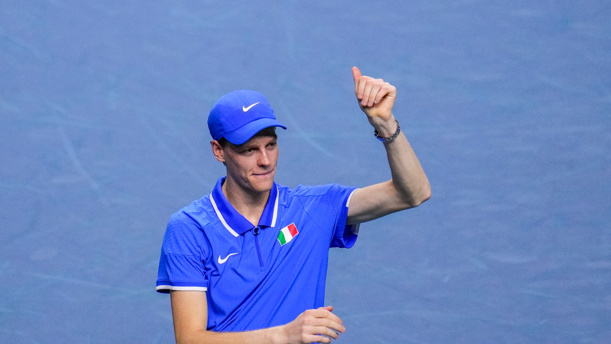 Matteo Berrettini brachte Italien gegen die Niederlande in Führung. - Foto: Manu Fernandez/AP