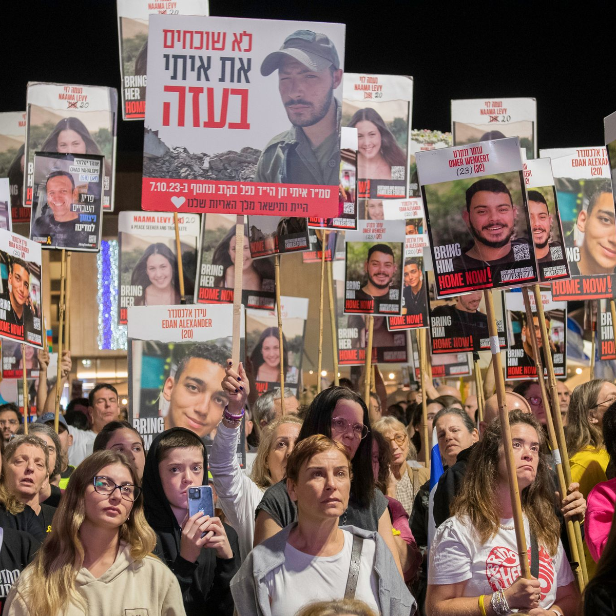 Rund 100 Geiseln befinden sich noch immer in der Gewalt der Hamas.   - Foto: Israel Hadari/ZUMA Press Wire/dpa