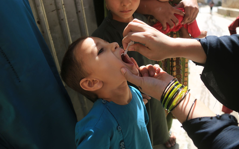 Eine Schluckimpfung kann vor Polio schützen. (Archivfoto) - Foto: Saifurahman Safi/Xinhua/dpa