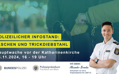 POL-F: 241125- 1137 Frankfurt- Innenstadt: Präventionsstand Taschendiebstahl auf dem Weihnachtsmarkt - Foto: presseportal.de