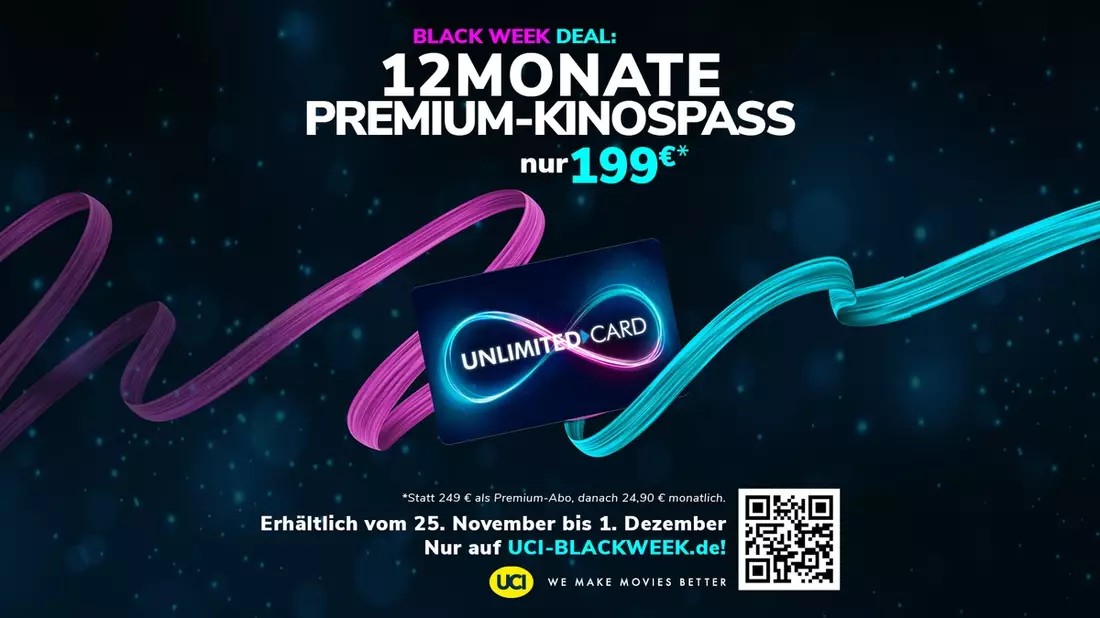 UCI BLACK WEEK DEAL / Unlimited Kino-Flatrate Angebot ab 49 Euro - Bild: presseportal.de
