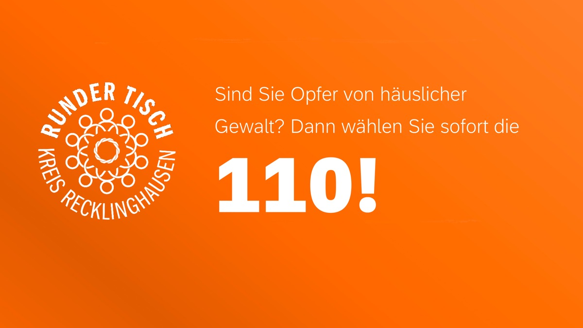 POL-RE: Kreis Recklinghausen/Bottrop: Orange the World - Polizeipräsidium Recklinghausen beteiligt sich am internationalen Tag gegen Gewalt gegen Frauen - Foto: presseportal.de