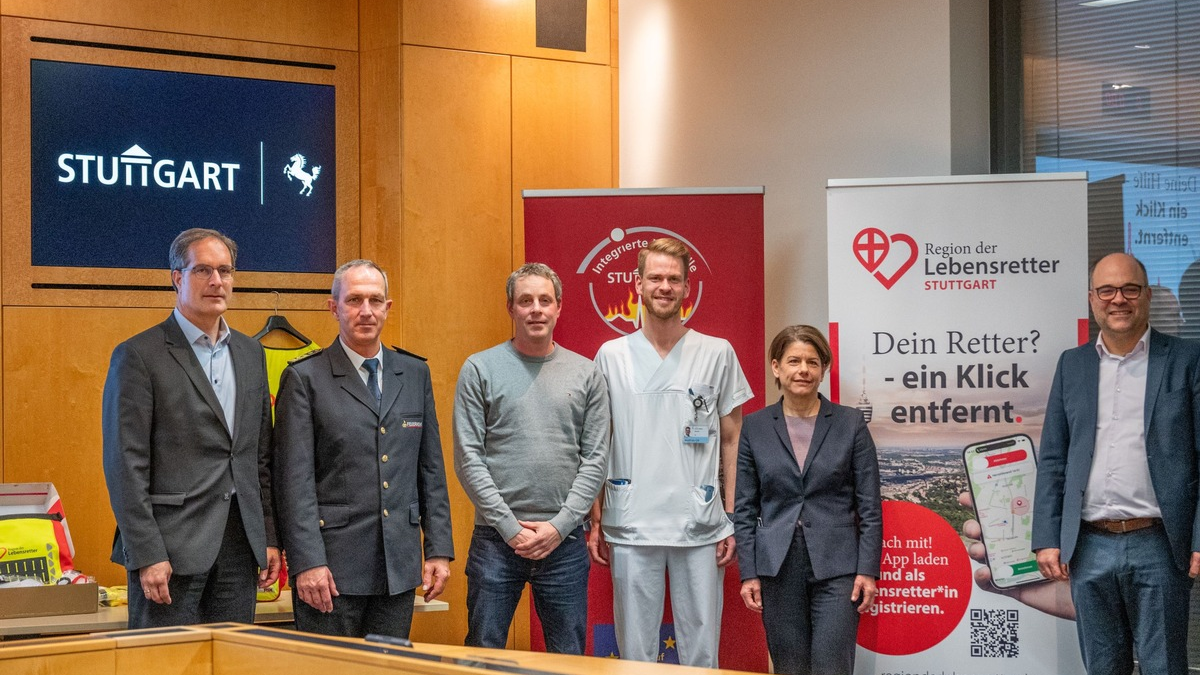 FW Stuttgart: Jetzt Lebensretter werden - App-basierte Ersthelferalarmierung in Stuttgart verfügbar - Foto: presseportal.de