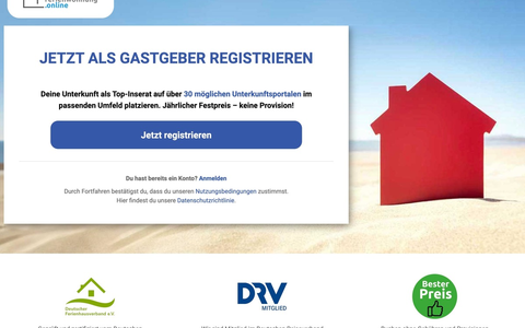Neuheit: www.Ferienhaus.online und www.Ferienwohnung.online bieten privaten Vermietern Festpreis-Inserate ohne Provision und vielfältige Module zur optimalen Vermarktung von Ferienunterkünften - Foto: presseportal.de