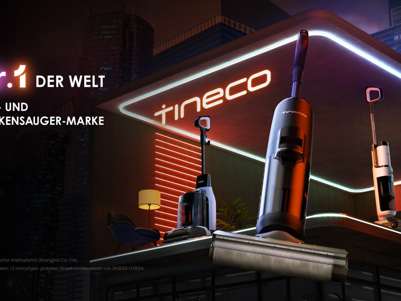 Tineco als weltweit führend in der aufstrebenden Kategorie der Bodenwaschmaschinen anerkannt - Foto: presseportal.de