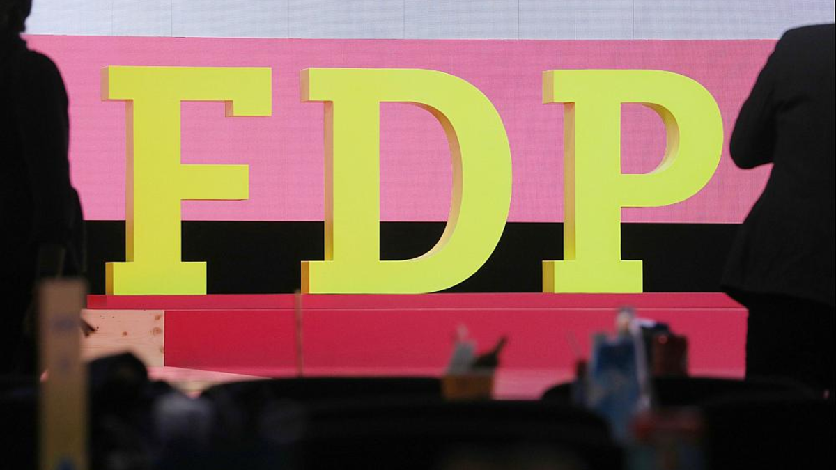 FDP-Logo auf Parteitag (Archiv) - Foto: über dts Nachrichtenagentur
