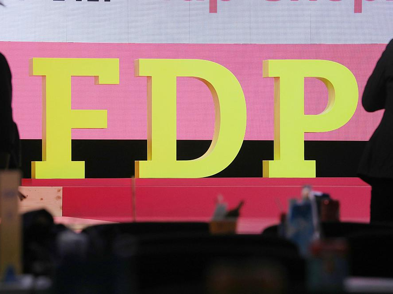 FDP-Logo auf Parteitag (Archiv) - Foto: über dts Nachrichtenagentur