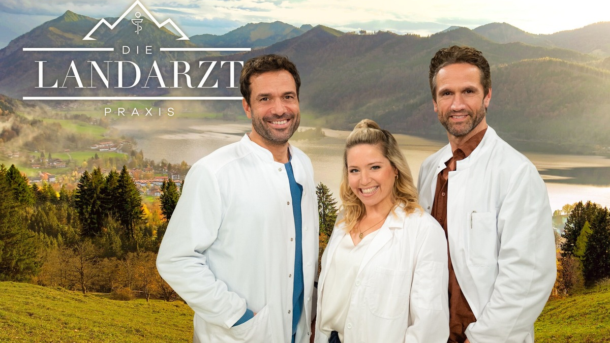 Kai Schumann Caroline Frier Oliver Franck Die Landarztpraxis - Foto: Joyn/Julia Feldhagen, presseportal.de